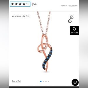 Le Vian Diamond and Sapphire necklace